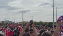 Llegada Atleti para el derbi