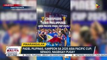 Padel Pilipinas, kampeon sa 2025 Asia Pacific Cup; Senado, nagbigay-pugay | ulat ni Paolo Salamatin - PTV Sports