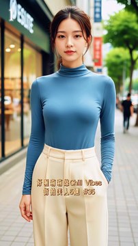 街拍美女5選 - 35 | 4K AI美女街頭時尚 | Beautiful Asian Girls Street Fashion Lookbook #shorts #aigirl