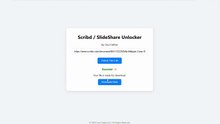 Scribd And SlideShare Unlocker - Free Online Tool