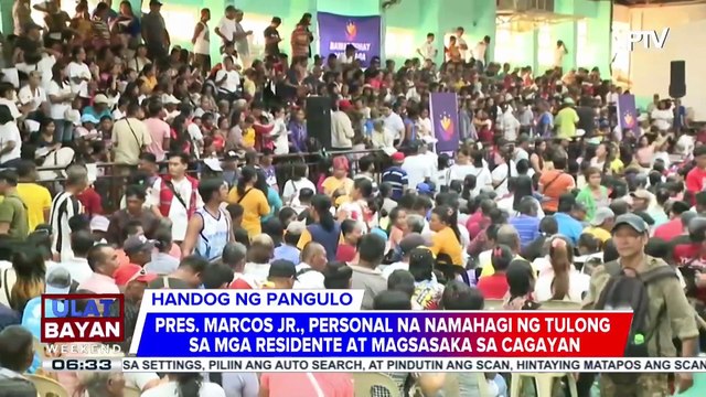 Cagayan, nakaranas ng malakas na hangin at bugso ng ulan dulot ng nagdaang Super Typhoon #NandoPH; PBBM, personal na namahagi ng tulong sa rehiyon | ulat ni Isaiah Mirafuentes