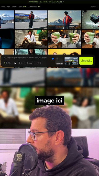 Influenceur IA avec Higgsfield