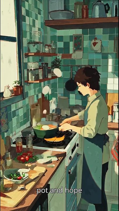 Slice of Life: Cooking 😂 #anime #funny #joke #cooking #shorts