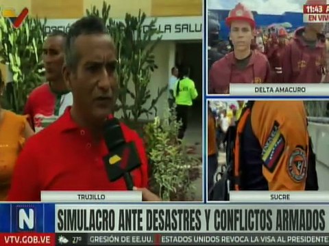 Habitantes de Trujillo se unieron al Simulacro Nacional de Protección Civil y Preparación del Pueblo