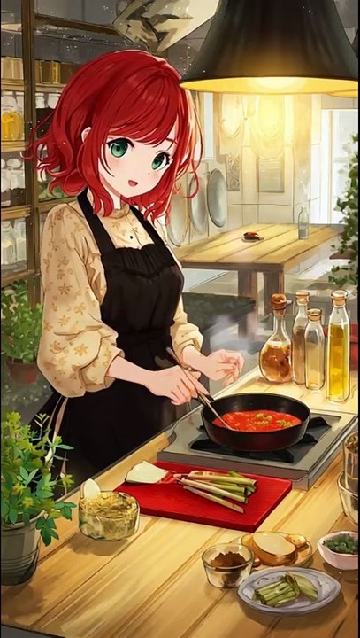 Anime Girl Cooking 😂 #funny #anime #shorts #cooking #relatable