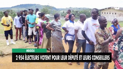 Mbigou 2954 électeurs votent pour leur député