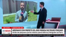 Aeronave com prefeito de João Pessoa faz pouso de emergência