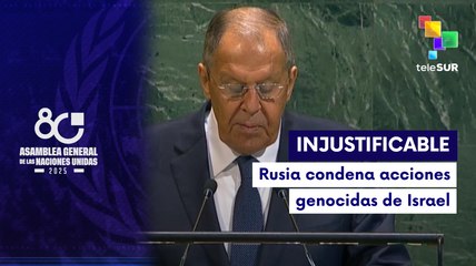 Lavrov: No se puede justificar el asesinato contra el pueblo de Gaza