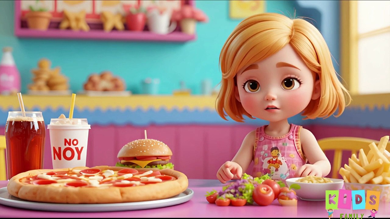 🚫 Junk Food No Good ✅ Healthy Food Too Good | Fun 3D Animation for Kids | #junkfood  #healthyfood