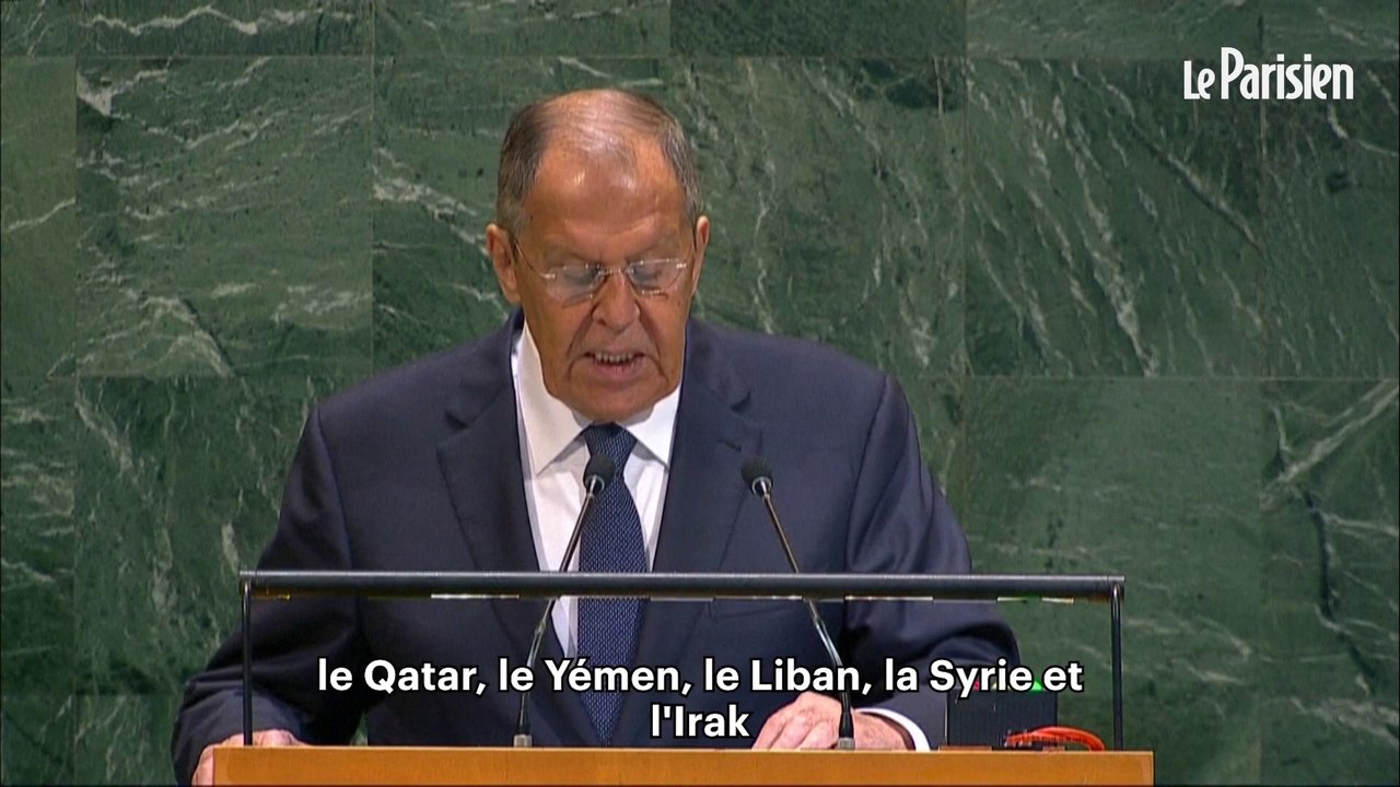 A l'ONU, Lavrov accuse Israël de vouloir « faire exploser » le Moyen Orient