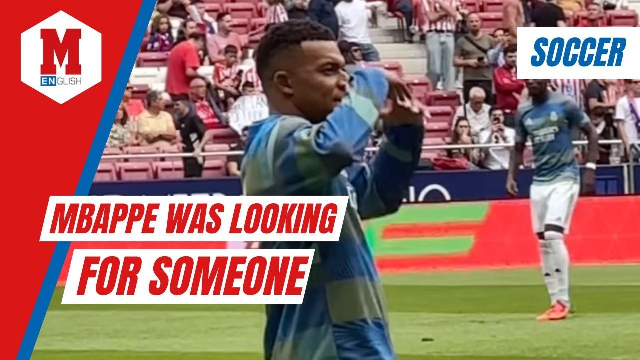 Kylian Mbappe intrigues fans with his behavior before facing Atletico