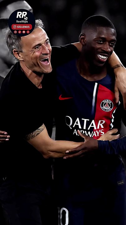 LUIS ENRIQUE APLAUDE EL GESTO DE DEMBÉLÉ CON EL BALÓN DE ORO 👏🏆🇫🇷