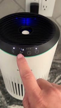 Air Purifier – Removes smoke & odors, 3 modes + sleep mode, night light, compact & quiet. 🌙💨✨