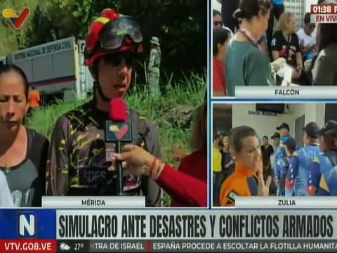 Pueblo merideño se une activamente al Simulacro Nacional de Protección Civil