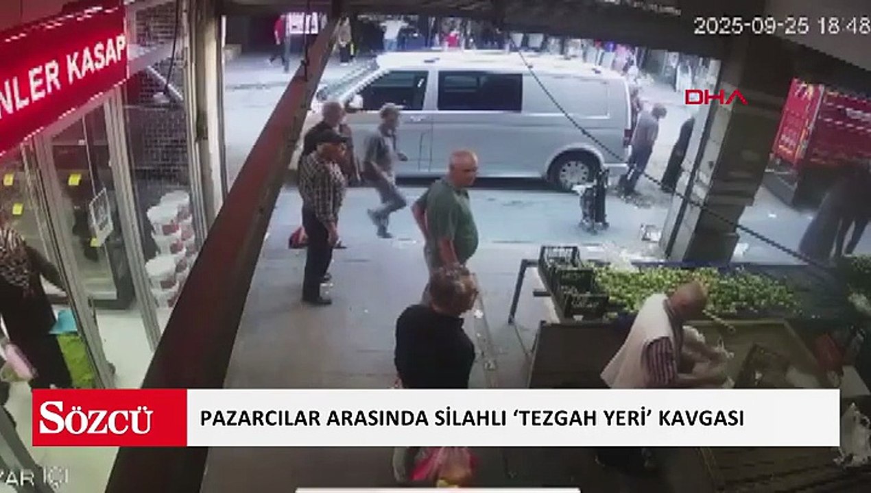 Ankara’da pazarcılar arasında silahlı ‘tezgah yeri’ kavgasına ait kamerası görüntüleri ortaya çıktı