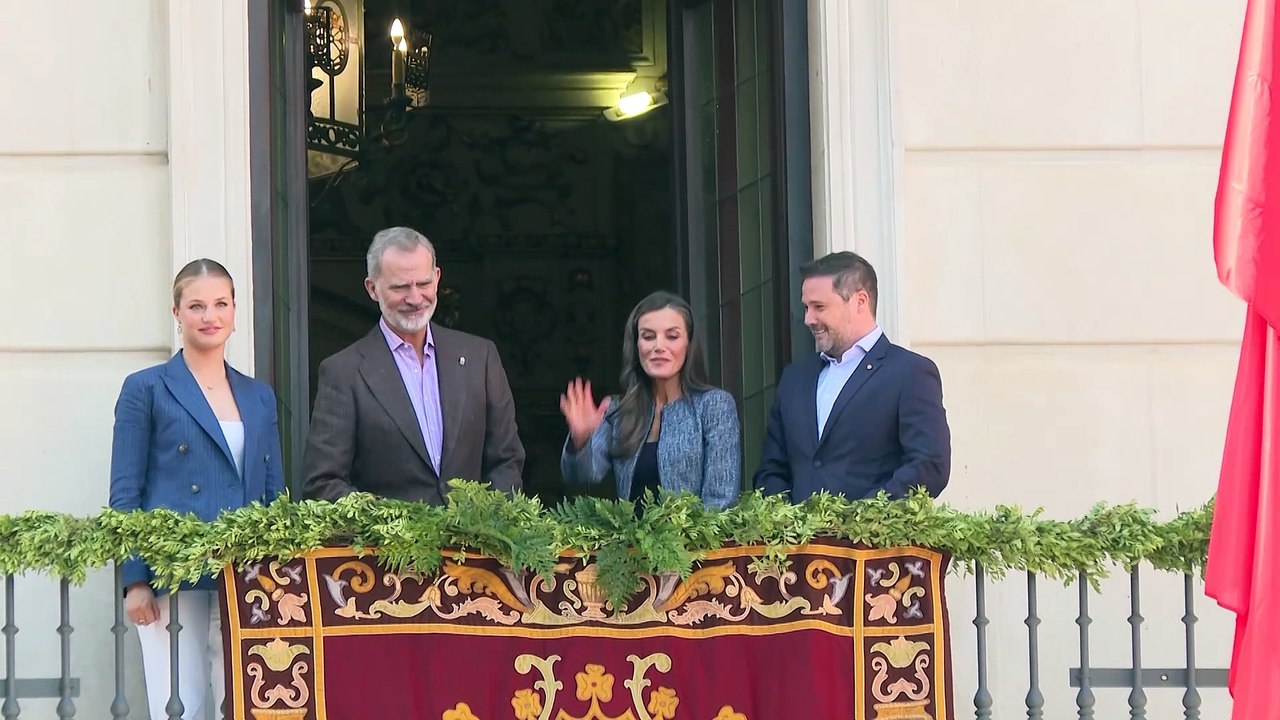 Los Reyes y la princesa Leonor visitan Tudela c...
