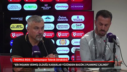 Thomas Reis'ten çok sert hakem tepkisi: 2 puanımız çalındı