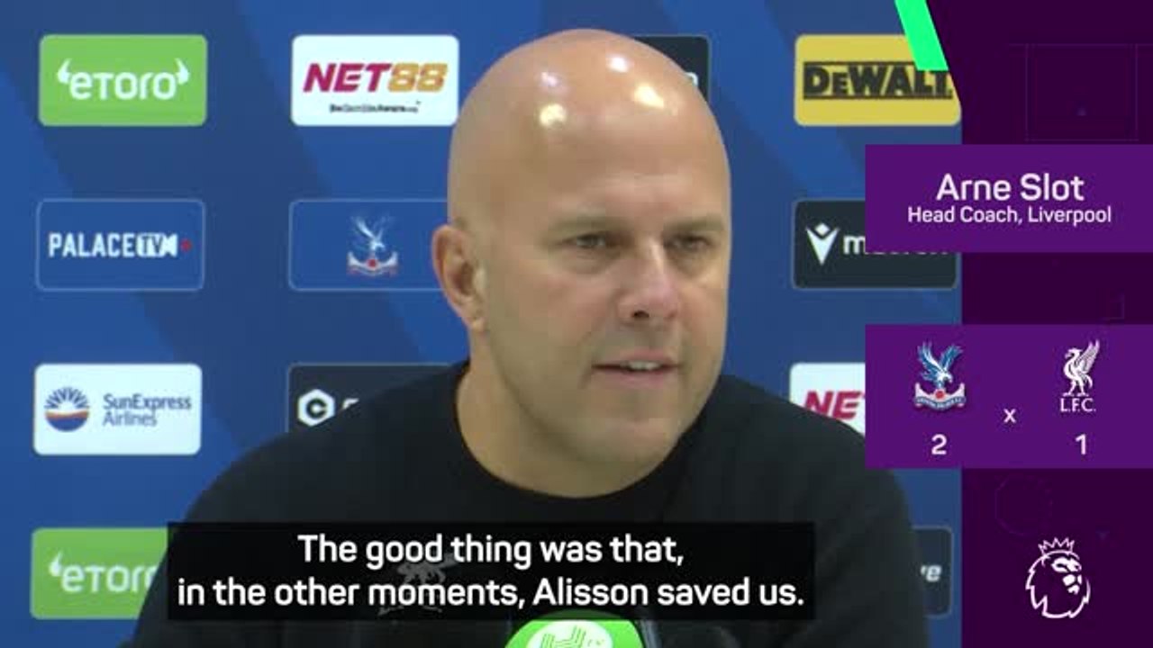 'If any team deserved to win, it was Palace' - Slot