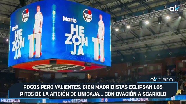 Pocos pero valientes: cien madridistas eclipsan los pitos de la afición de Unicaja… con ovación a Scariolo