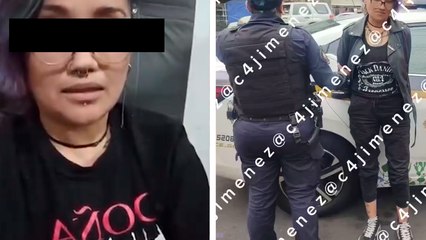 Lady Patadas amenaza C4 Jiménez tras agredir a policía: "Se metió en un ped#$"