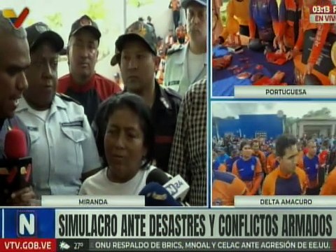 Miranda | Habitantes del municipio Sucre participaron en el Simulacro Nacional de Protección Civil