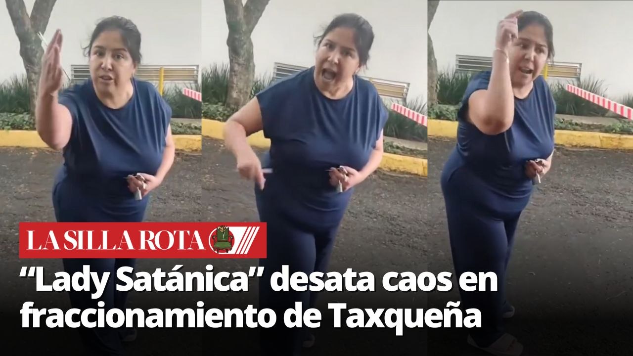 “Lady Satánica”: mujer arma escándalo en privada de CDMX y se vuelve viral