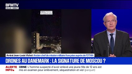 Drones au Danemark: "Si on cherche à qui le crime profite, tous les regards se braquent vers la Russie", explique Jean-Louis Vichot, ancien chef de mission militaire française auprès de l'Otan