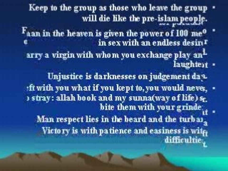 25 Hadiths from prophet Mohamed