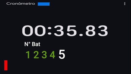 Relogio para marcar o tempo na academia 3m30seg