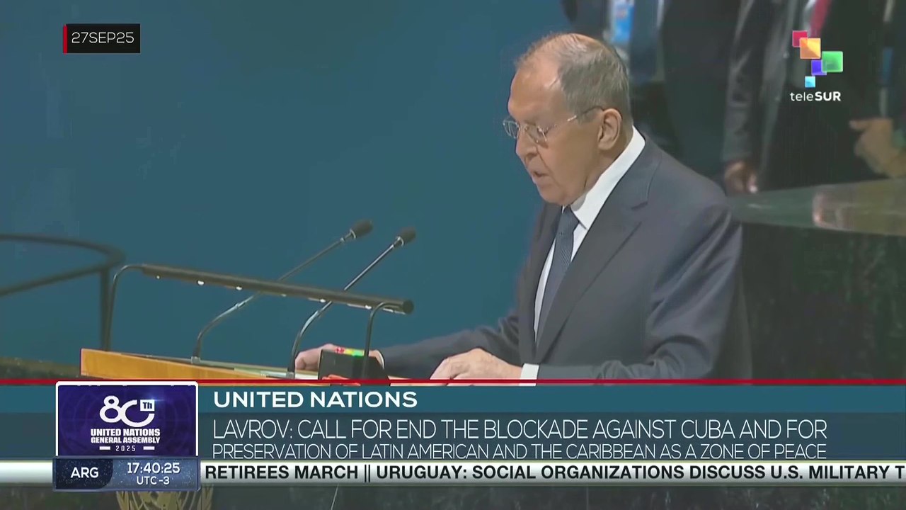 Lavrov calls for end the blockade against Cuba