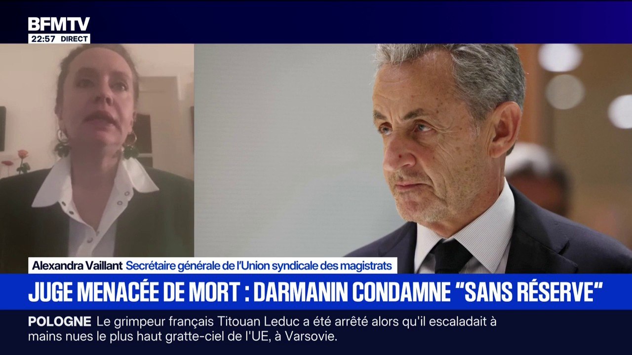 Magistrate menacée après la condamnation de Sarkozy: "Nous sommes inquiets", déclare Alexandra Vaillant, secrétaire générale de l'Union syndicale des magistrats
