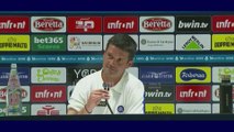 Cagliari-Inter 0-2 * Cristian Chivu risponde al giornalista: sofferenza? Stasera non abbiamo subito un tiro in porta.