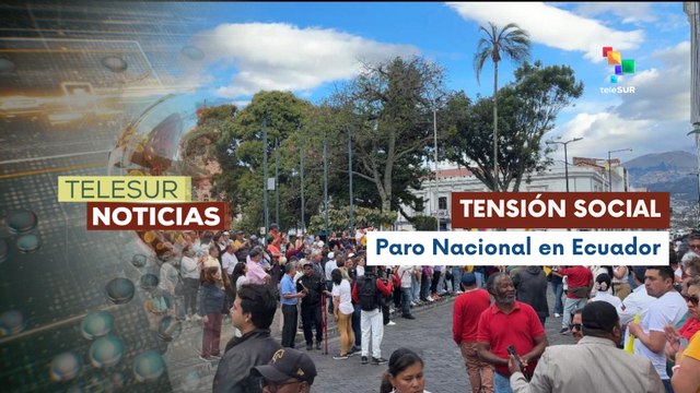 Ciudadanos exigen respeto y rechazan medidas del presidente Noboa