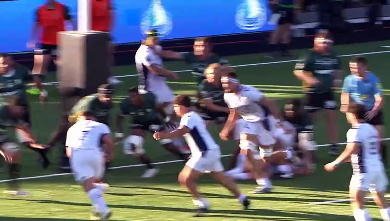 TOP 14 - Essai de Wilfrid HOUNKPATIN (MHR) - US Montauban - Montpellier Hérault Rugby