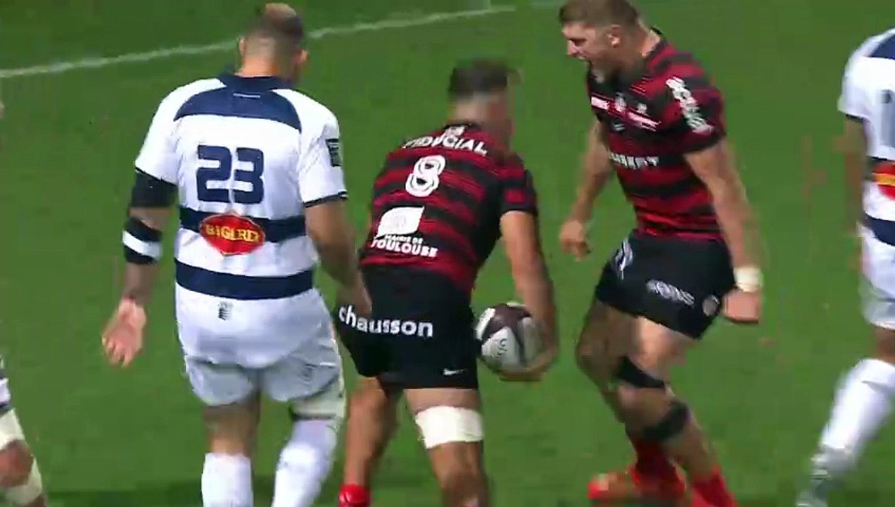 TOP 14 - Essai de Théo NTAMACK (ST) - Stade Toulousain - Castres Olympique