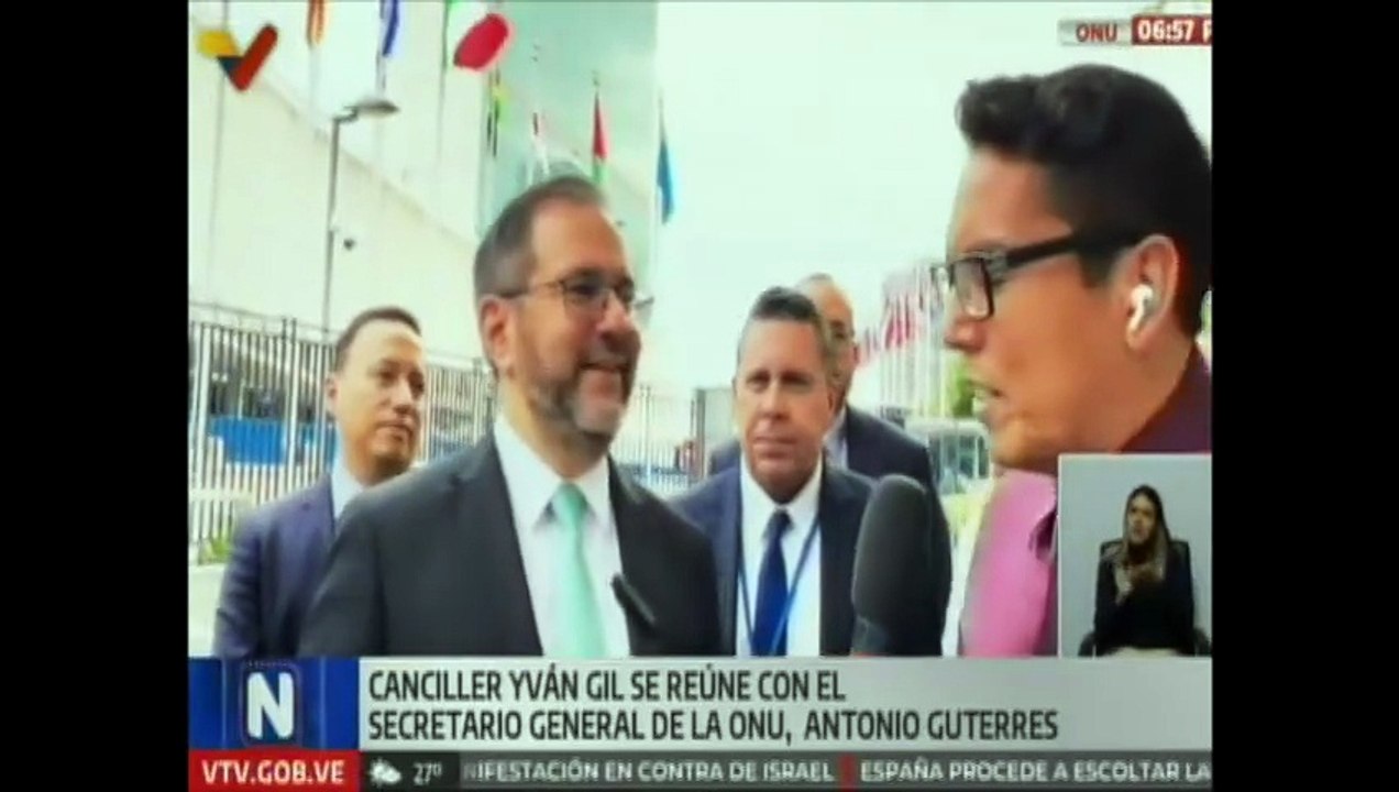 Canciller Yván Gil entregó la verdad de Venezuela al secretario general de la ONU Antonio Guterres