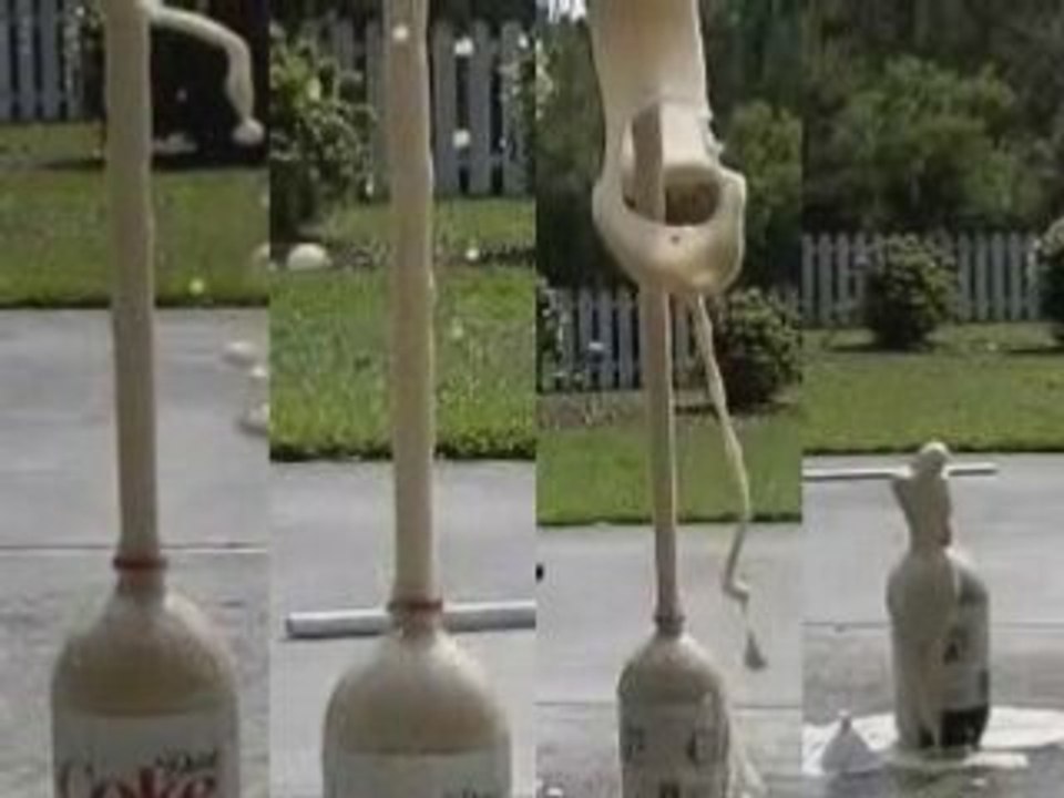 Mentos Vs Coke Explosion Slow Motion