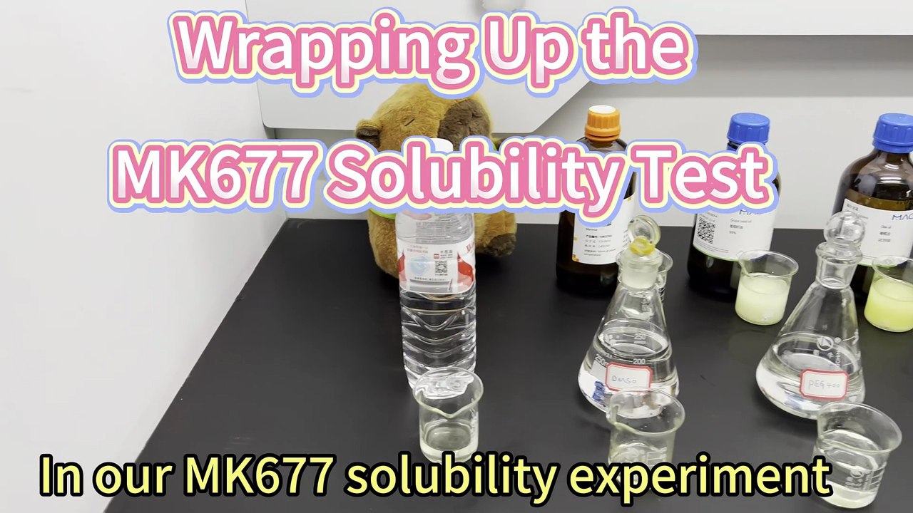 Wrapping Up the MK677 Solubility Test