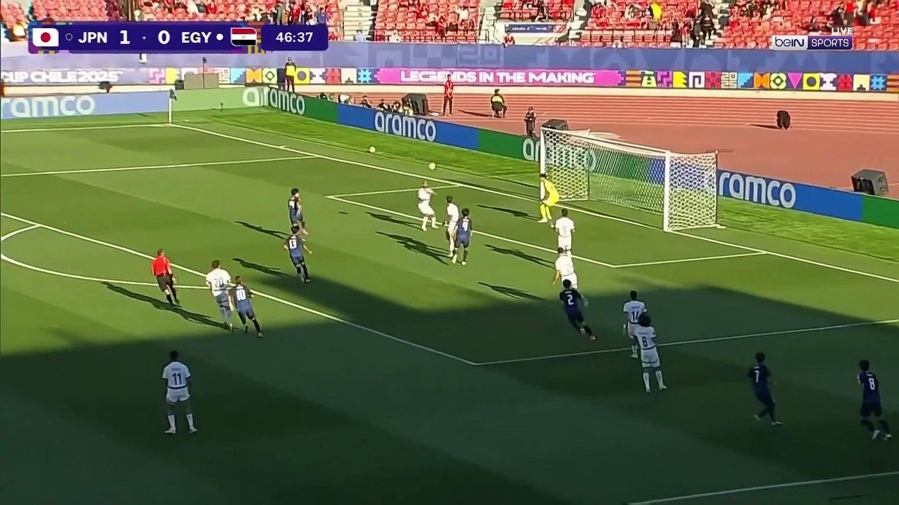 الشوط الثاني مباراة مصر واليابان كأس العالم للشباب 27-9-2025