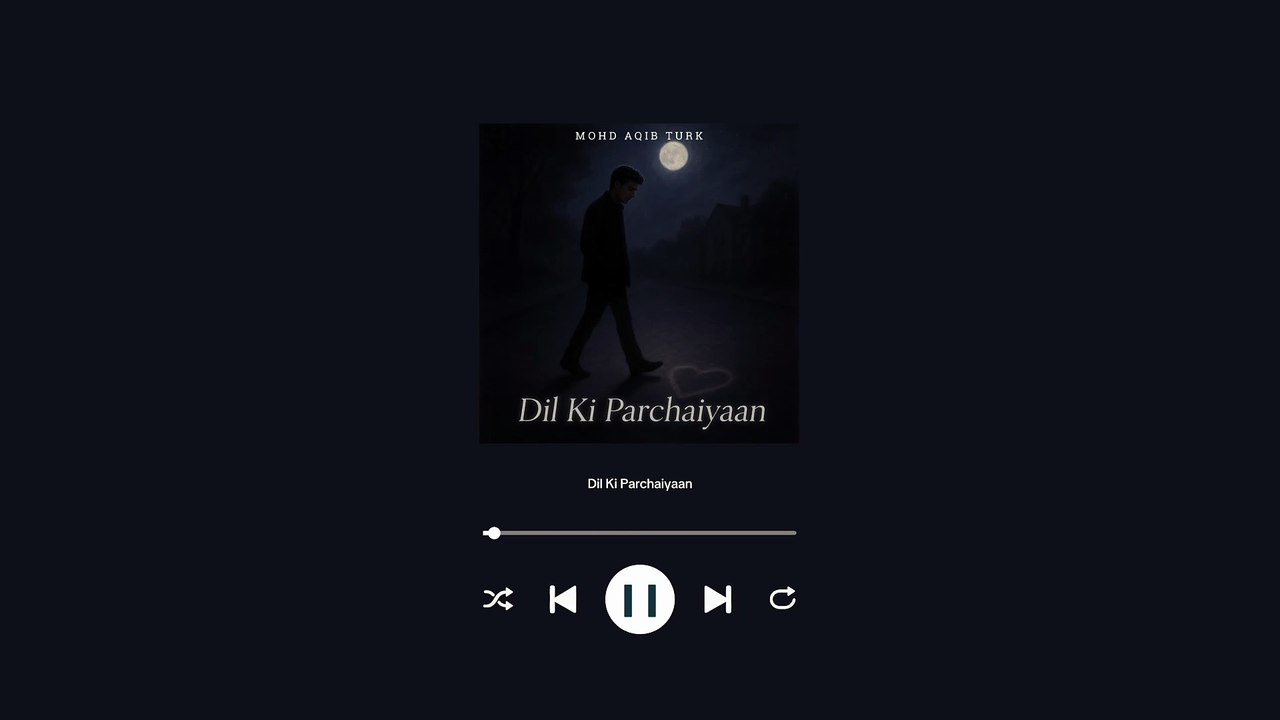 Dil Ki Parchaiyaan | Heart Touching Hindi Sad Song 2025 | Emotional Love Song | Mohd Aqib Turk