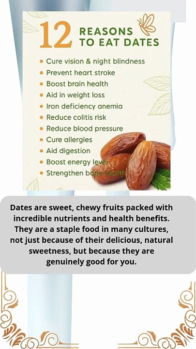 12 reasons to eat dates
