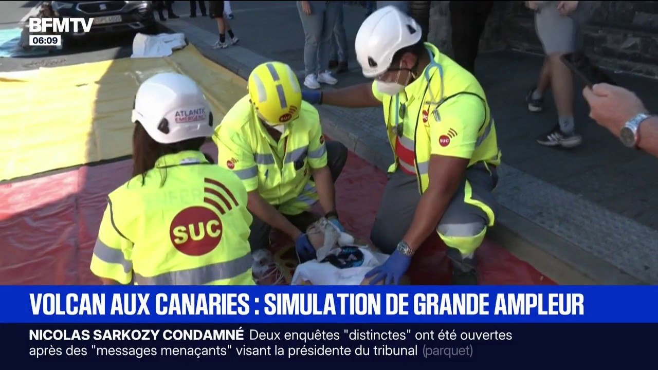 "A l'aide": un exercice de simulation volcanique aux Canaries pour prévenir les risques en cas d'éruption du Teide