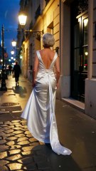 Chic 65-Year-Old in Exquisite European Gown Lights Up Paris