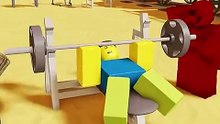 When Noob sees a girl at the gym ☠️ PT7 - Roblox Dead Rails _robloxanimation(480P)