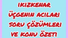 Tyt geometri ikizkenar üçgenin acıları soru çözümleri ve konu özeti mini test