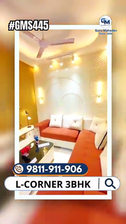 Luxury 3 BHK L-Corner Flat in Delhi | 90% Loan Facility | Nearby Metro Station