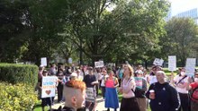 Counterprotest against delusional fringe hate rally directed at trans LGBTQ2si+ kids