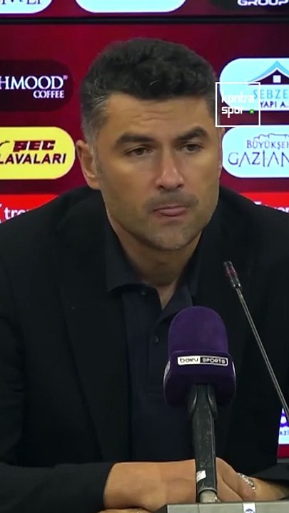 Gaziantep FK Teknik Direktörü Burak Yılmaz: "Bugün 3 puanı hak eden taraftık"