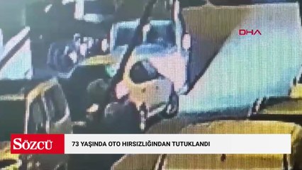 73 yaşında oto hırsızlığından tutuklandı; polisin yardımıyla merdivenden indi