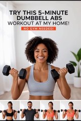 Try This 5-Minute Dumbbell Abs Workout At Home